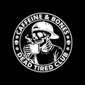 Caffeine And Bones Dead Tired Club Vinyl Decal Sticker