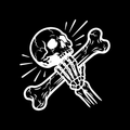 Skull And Crossbones Vinyl Decal Sticker
