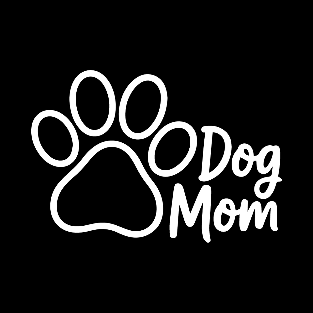 Dog Mom Paw Vinyl Decal Sticker