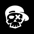Skull With Cap Vinyl Decal Sticker