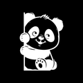 Panda Peeking Vinyl Decal Sticker
