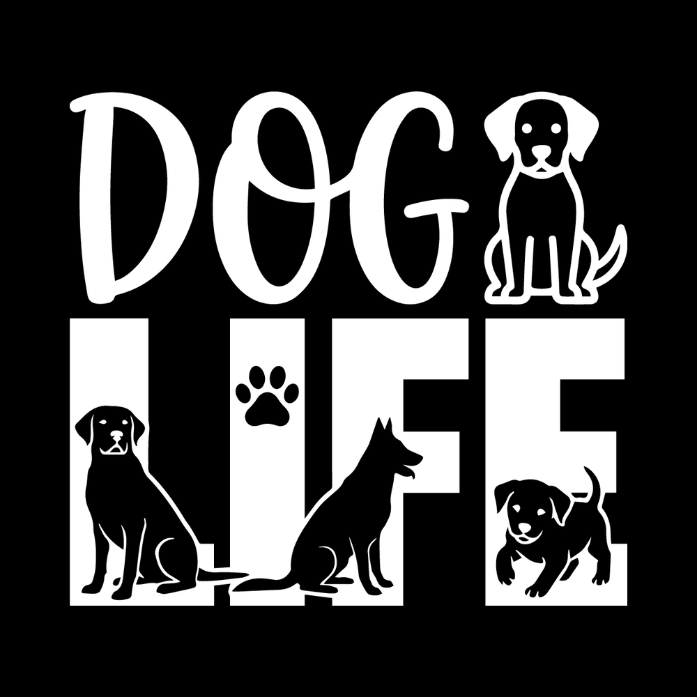 Dog Life Vinyl Decal Sticker