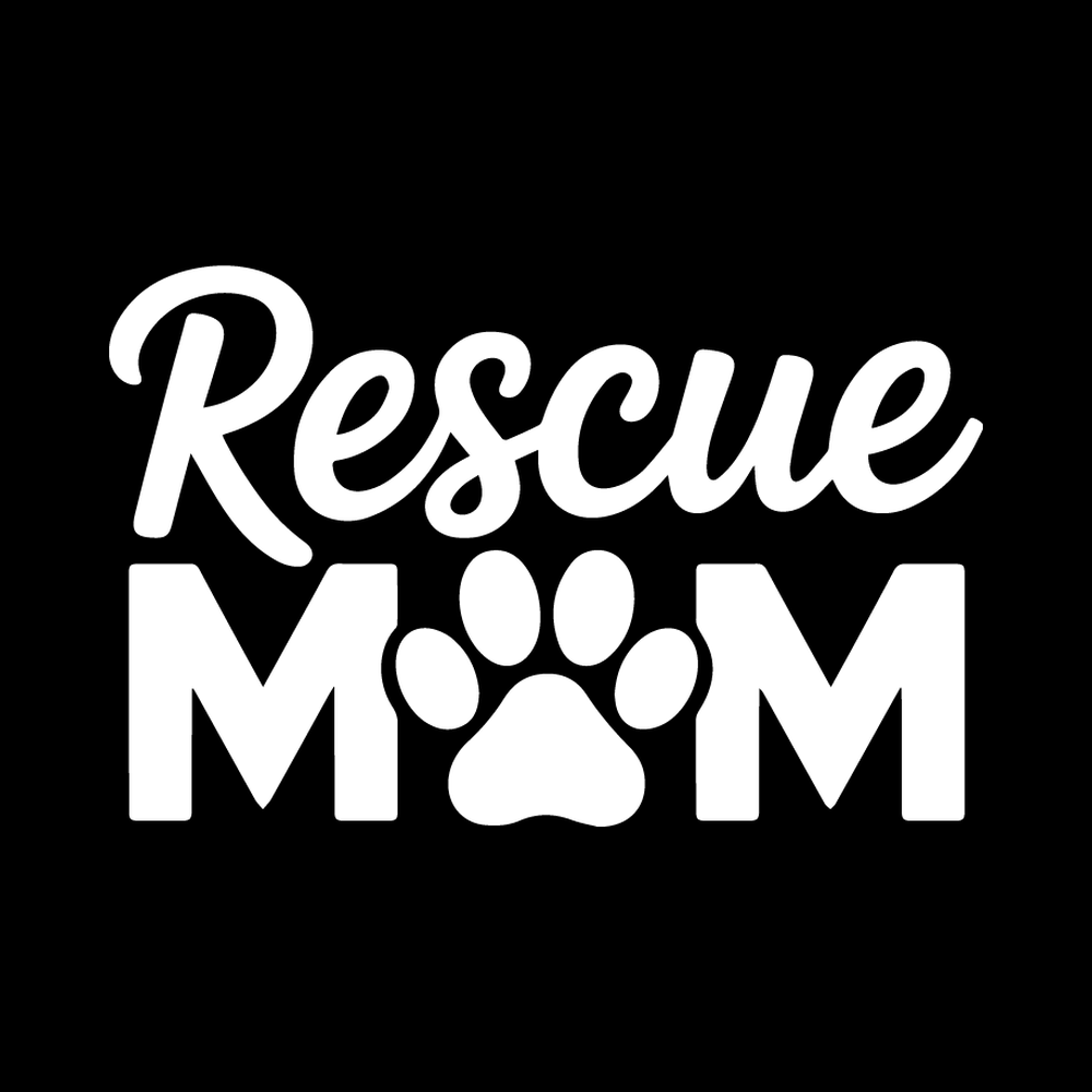 Rescue Mom Vinyl Decal Sticker