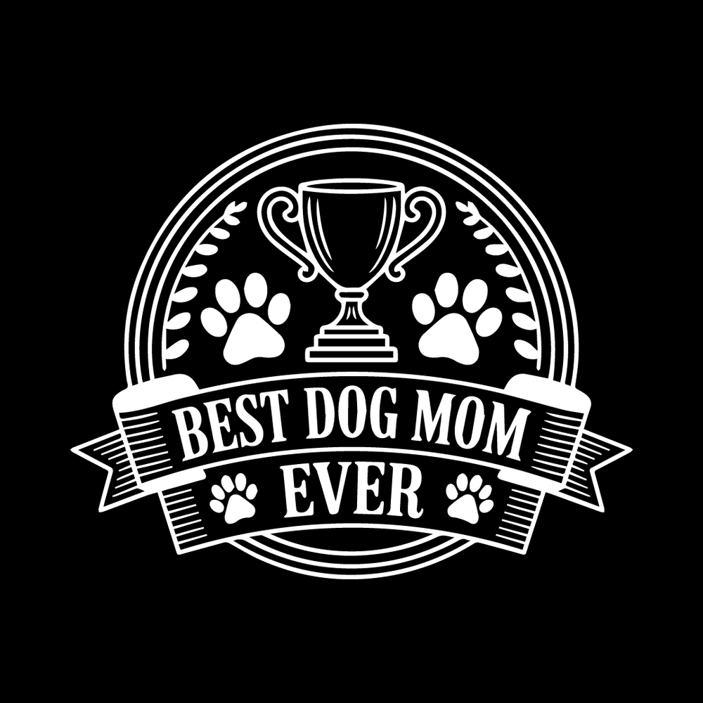 Best Dog Mom Ever Vinyl Decal Sticker