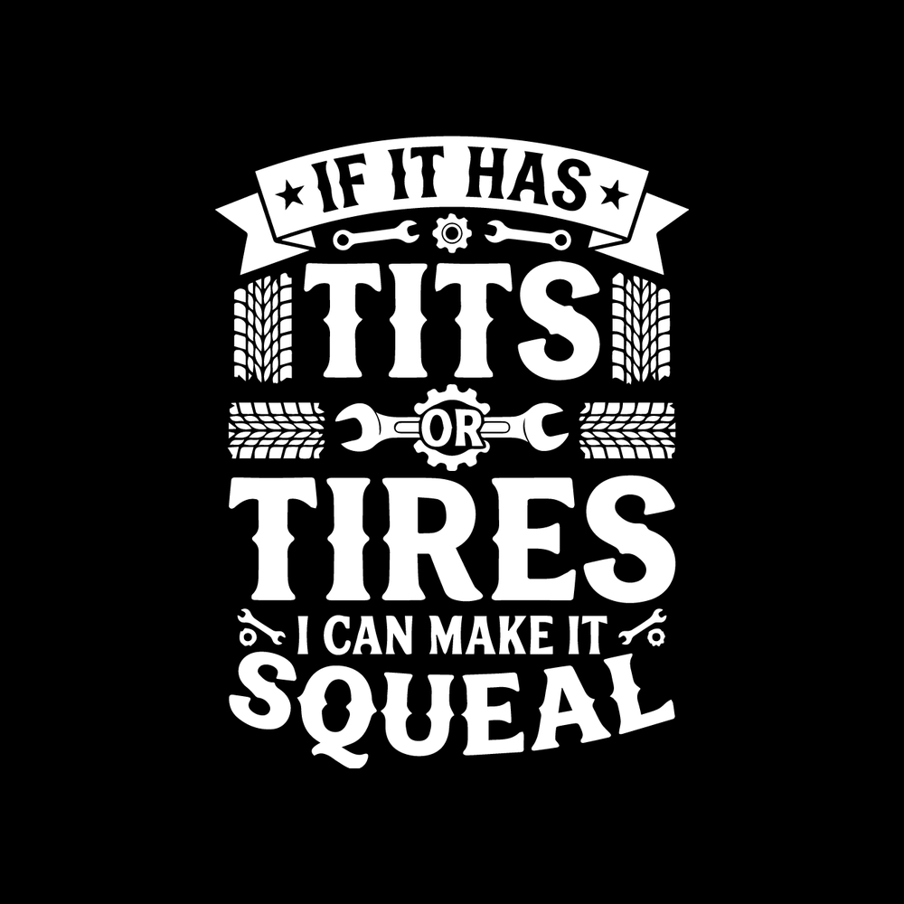 If It Has Tits Or Tires I Can Make It Squeal Vinyl Decal Sticker