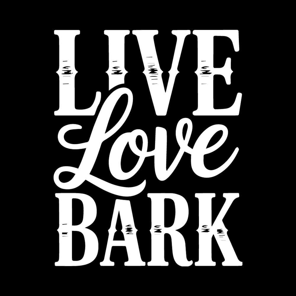 Live Love Bark Vinyl Decal Sticker