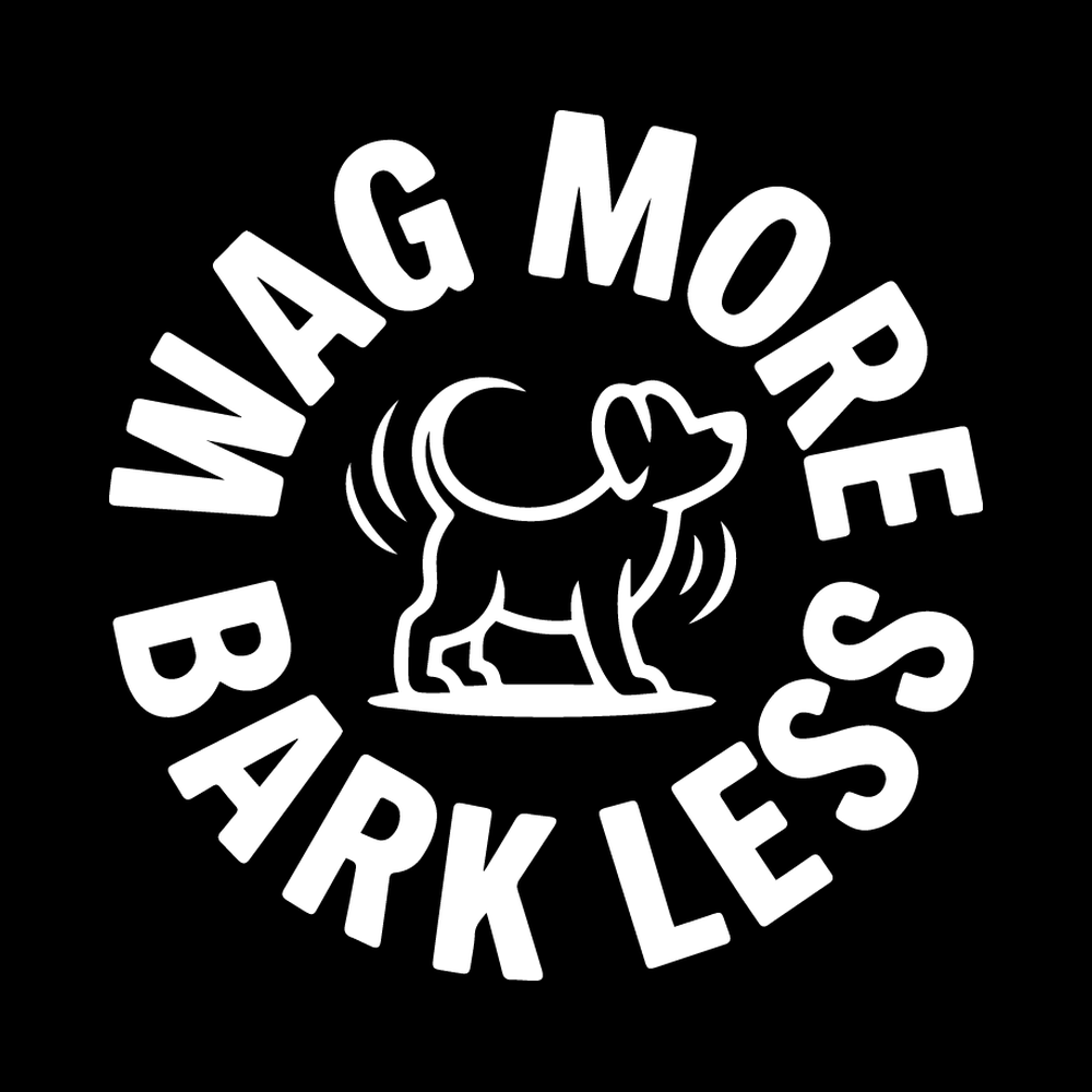 Wag More Bark Less Vinyl Decal Sticker