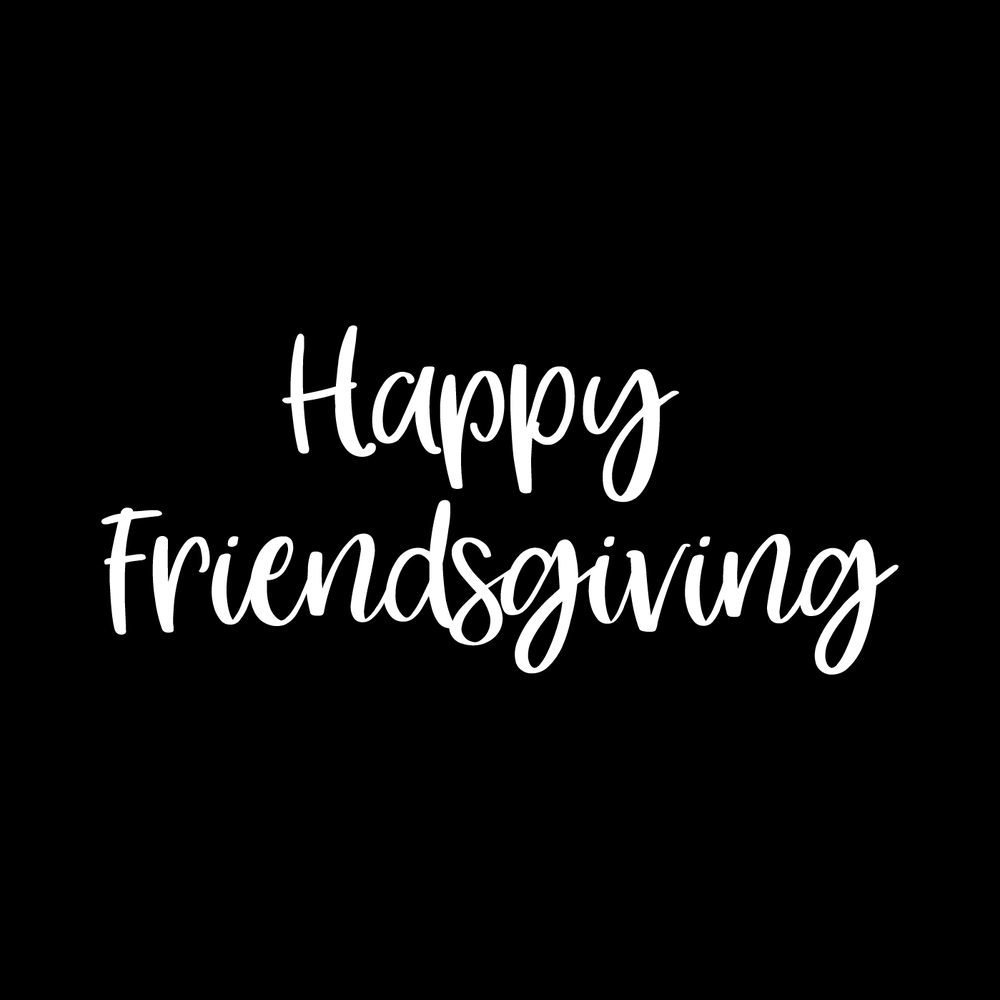 Happy Friends Giving Vinyl Decal Sticker