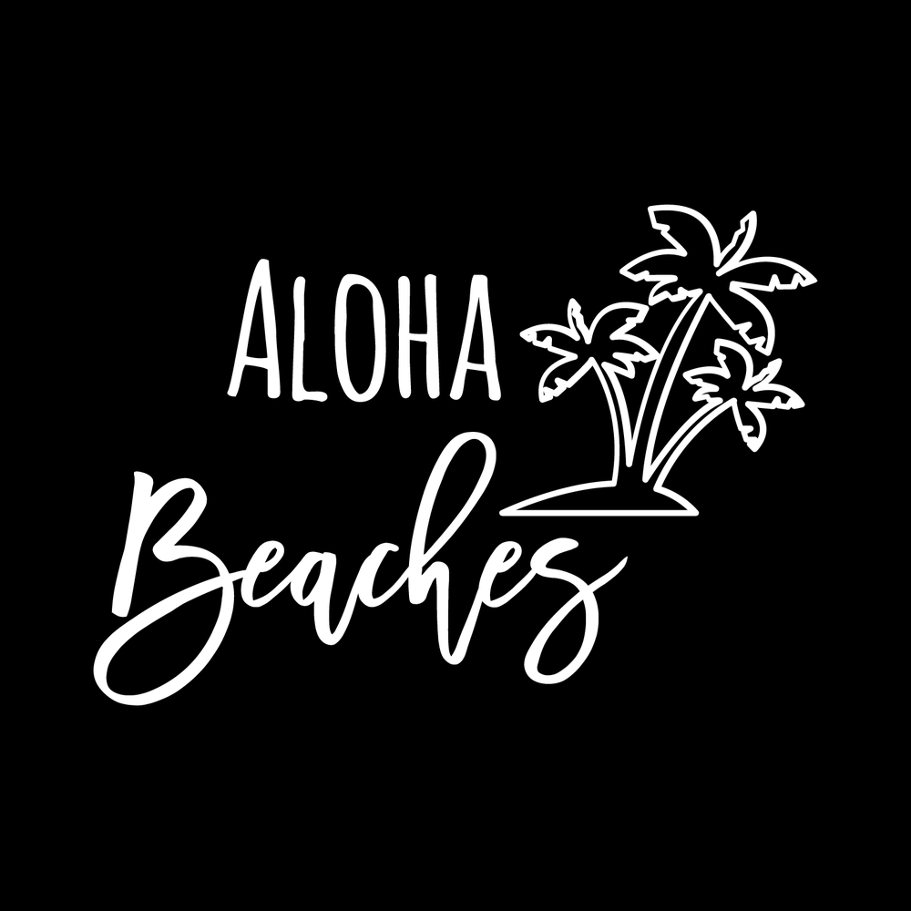 Aloha Beaches Vinyl Decal Sticker