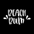 Beach Bum Vinyl Decal Sticker