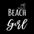 Beach Girl Vinyl Decal Sticker