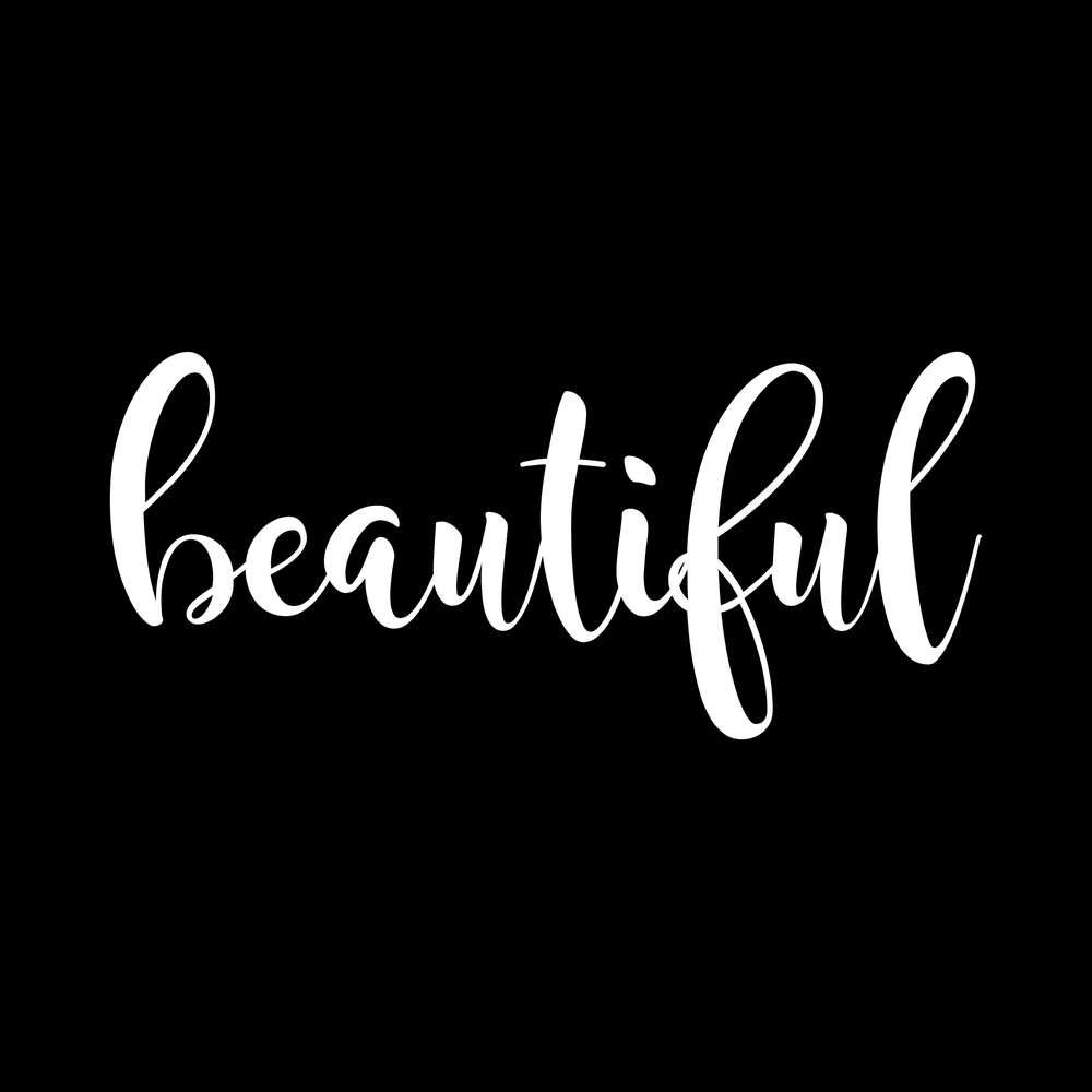 Beautiful 1 Vinyl Decal Sticker