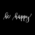 Be Happy Vinyl Decal Sticker