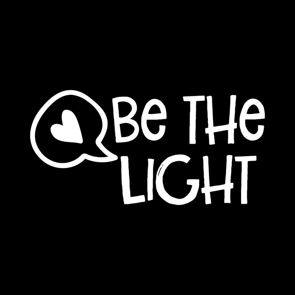 Be The Light Vinyl Decal Sticker