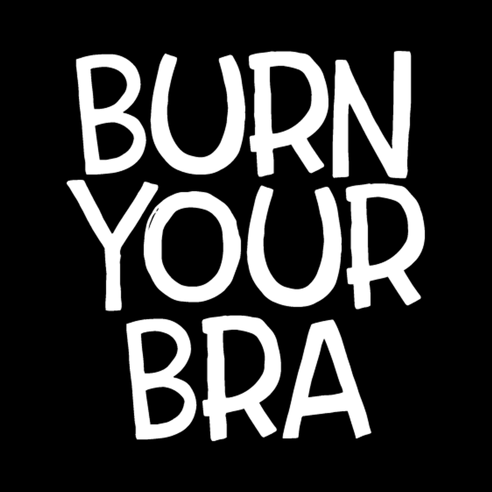 Burn Your Bra Vinyl Decal Sticker