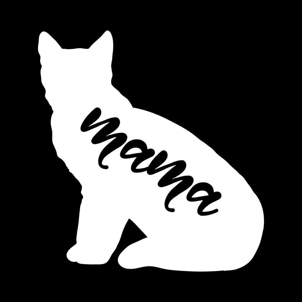 Cat Mama Vinyl Decal Sticker