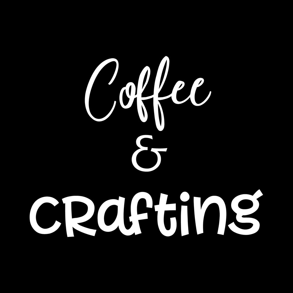 Coffee And Crafting Vinyl Decal Sticker