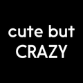Cute But Crazy Vinyl Decal Sticker