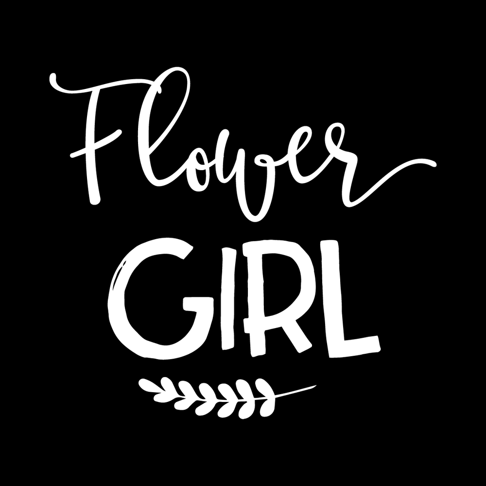 Flower Girl Vinyl Decal Sticker