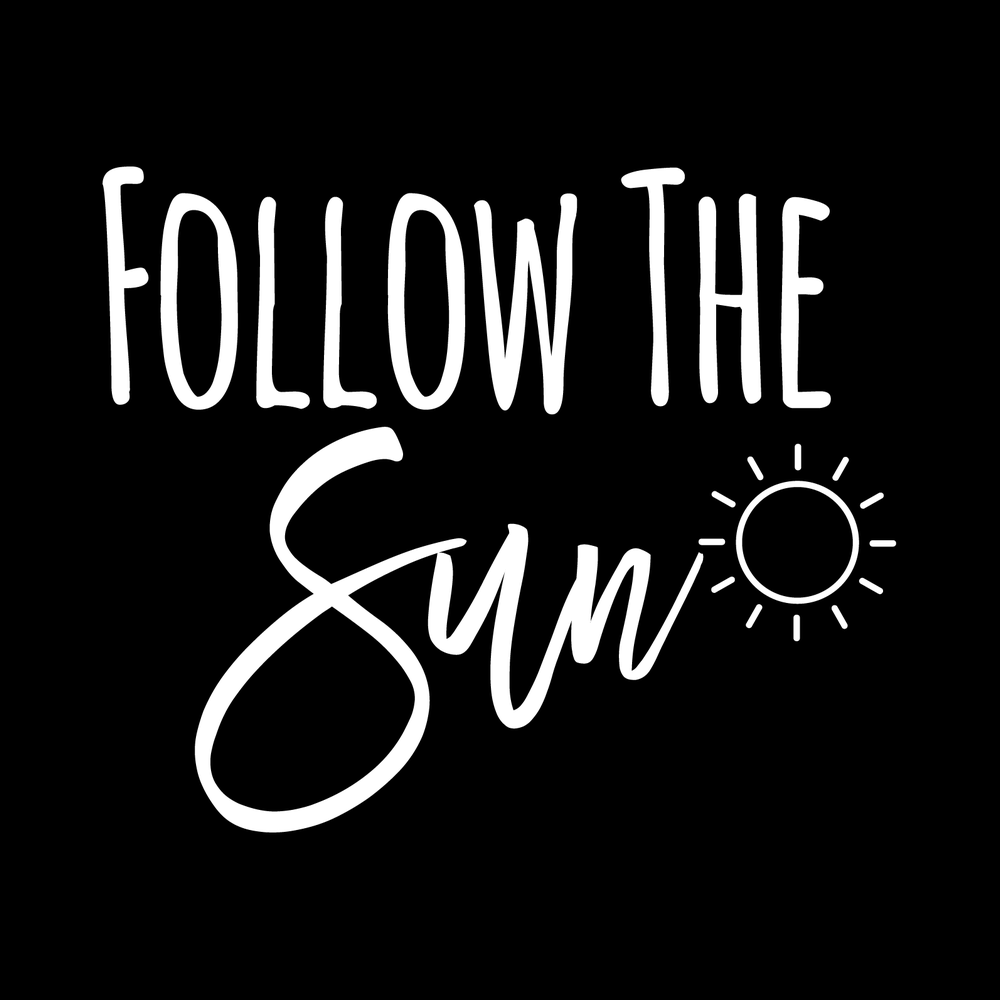 Follow The Sun Vinyl Decal Sticker