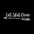 Gets Hit Done Vinyl Decal Sticker