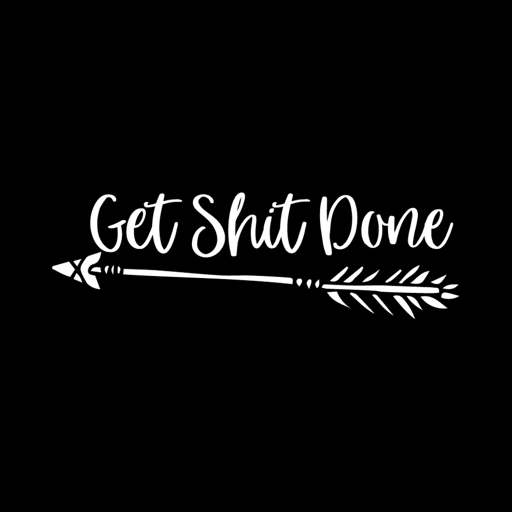 Gets Hit Done Vinyl Decal Sticker