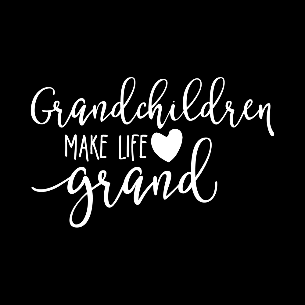 Grandchildren Make Life Grand Vinyl Decal Sticker