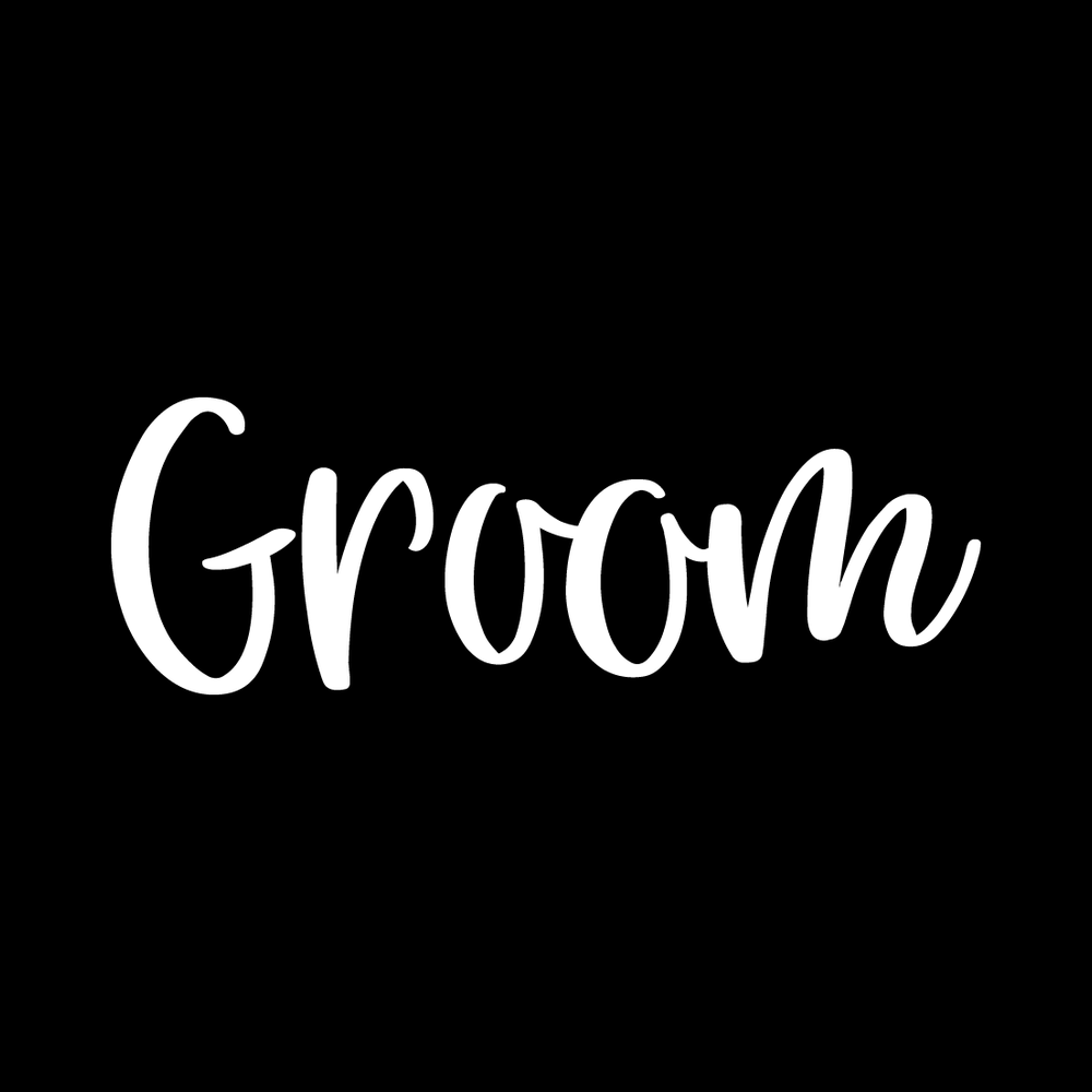 Groom Vinyl Decal Sticker