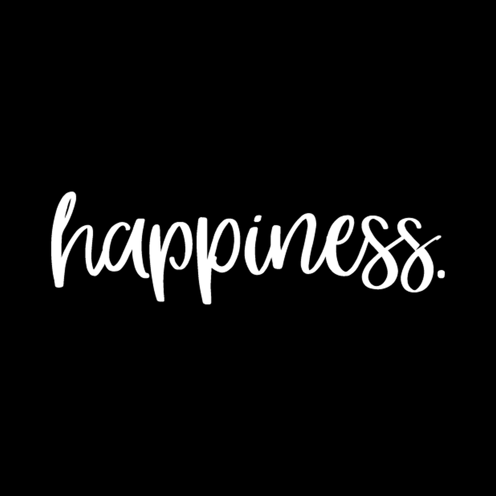 Happiness Vinyl Decal Sticker