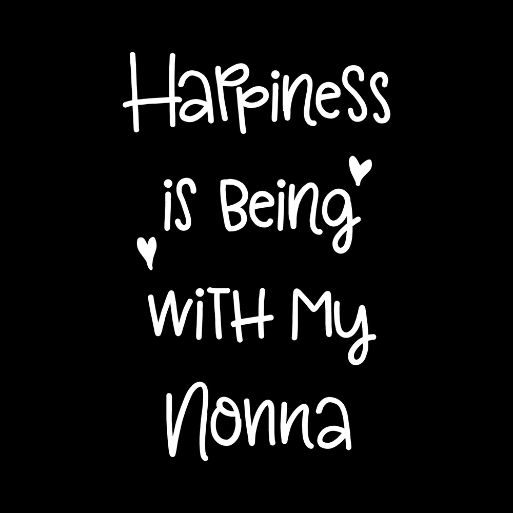 Happiness Is Being With My Nonna Vinyl Decal Sticker