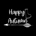 Happy Autumn Vinyl Decal Sticker