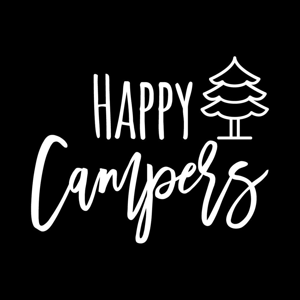 Happy Campers Vinyl Decal Sticker