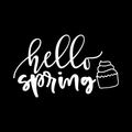 Hello Spring Vinyl Decal Sticker