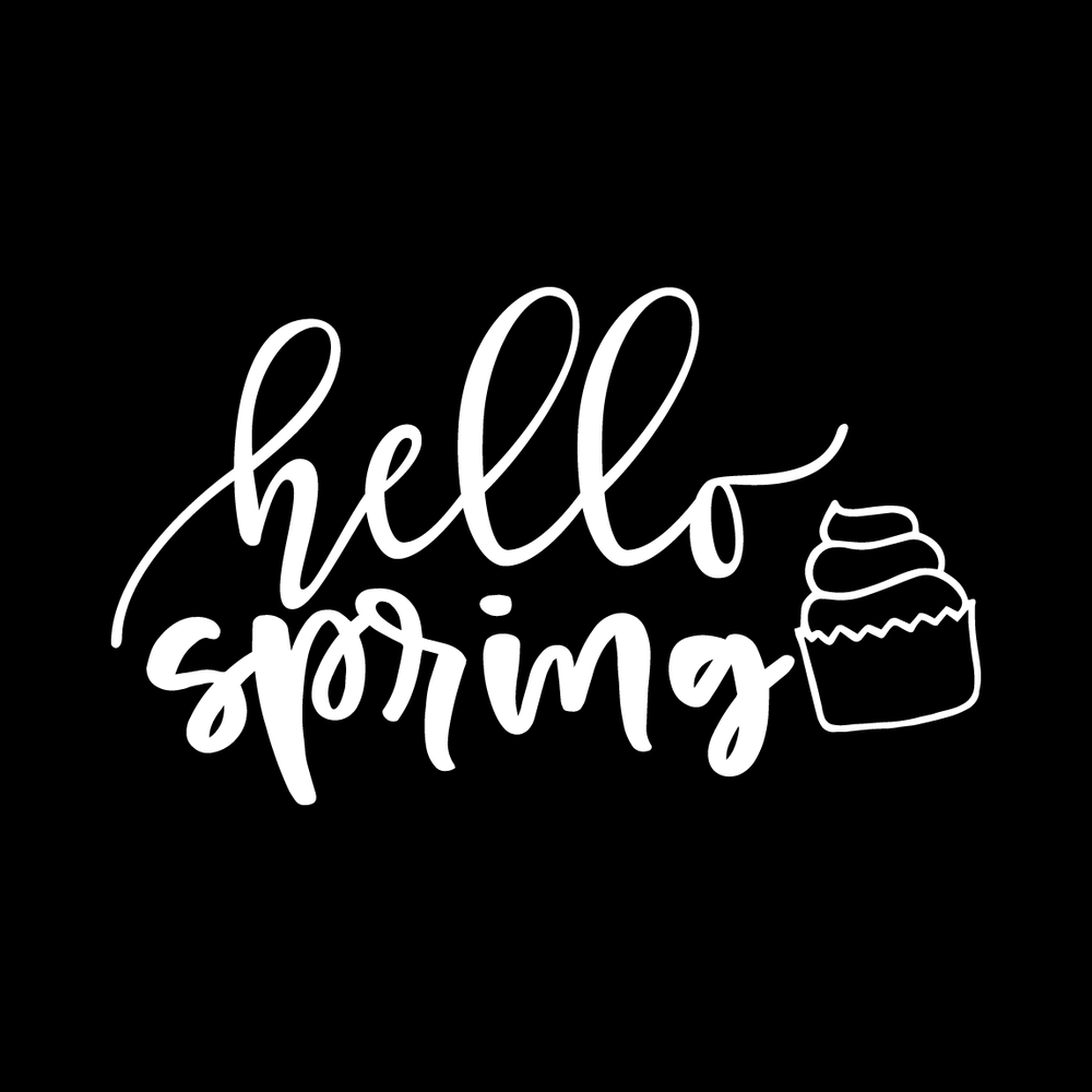 Hello Spring Vinyl Decal Sticker