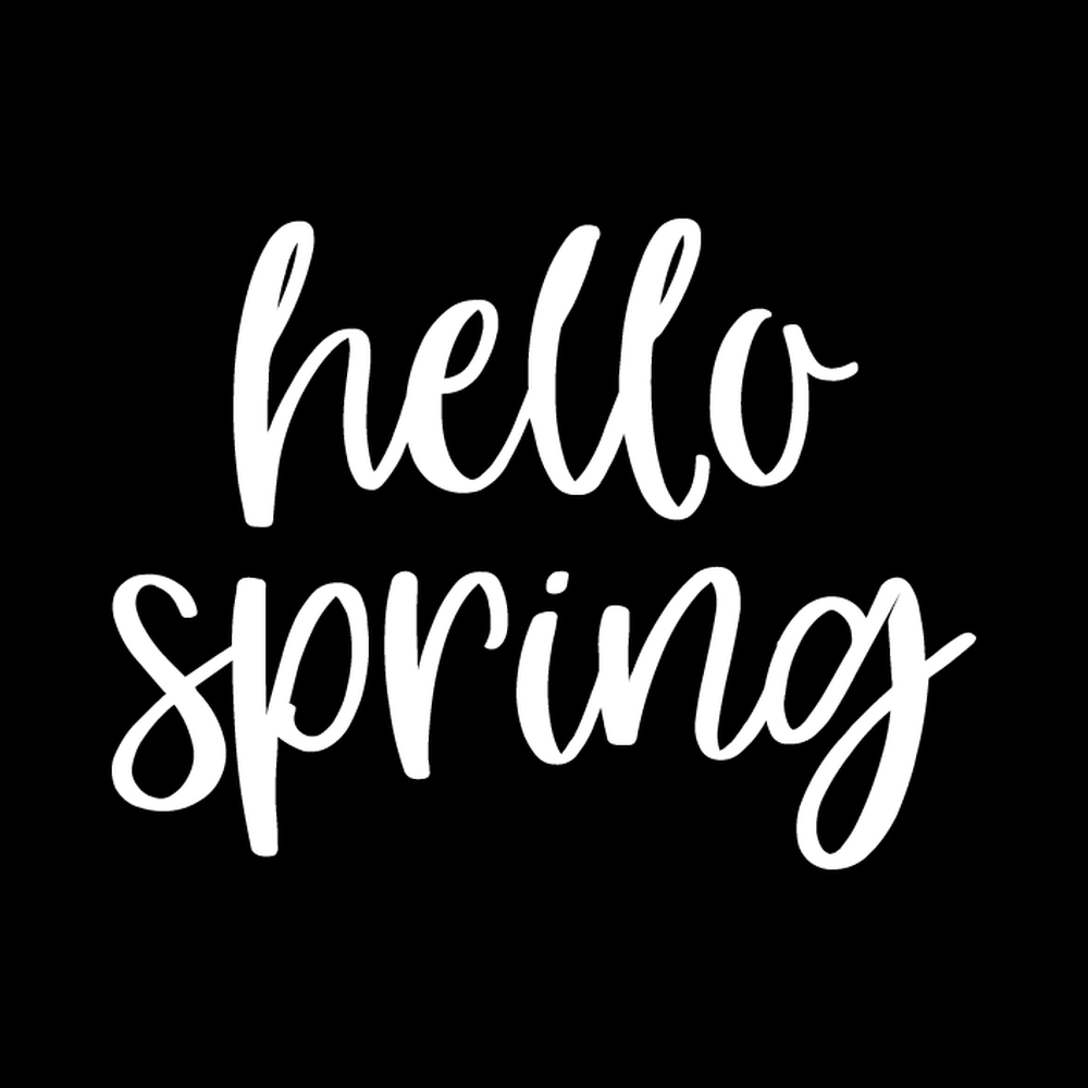 Hello Spring 1 Vinyl Decal Sticker