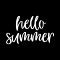 Hello Summer Vinyl Decal Sticker