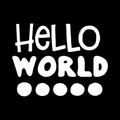 Hello World Vinyl Decal Sticker