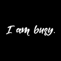 Iam Busy Vinyl Decal Sticker