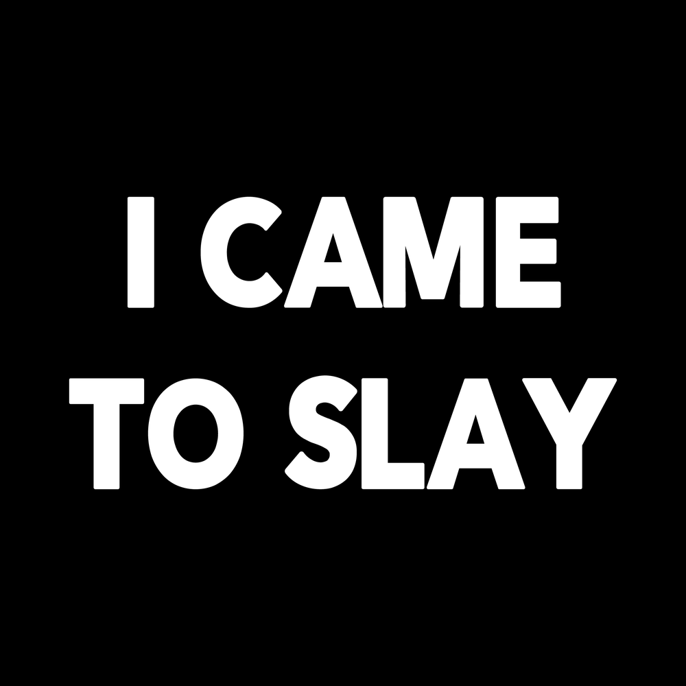 I Came To Slay Vinyl Decal Sticker