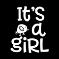 Its A Girl Vinyl Decal Sticker