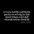John 316 Vinyl Decal Sticker