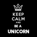 Keep Calm And Be A Unicorn Vinyl Decal Sticker