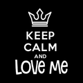 Keep Calm And Love Me Vinyl Decal Sticker