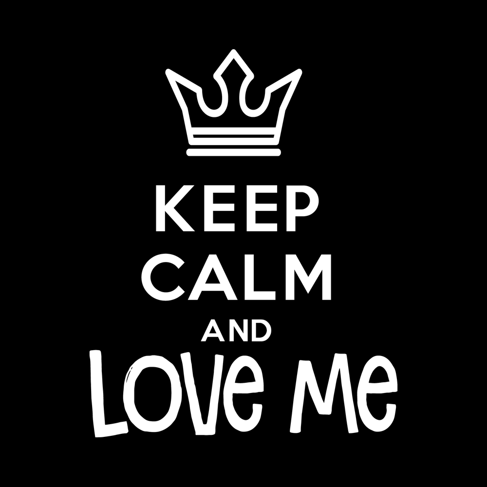 Keep Calm And Love Me Vinyl Decal Sticker