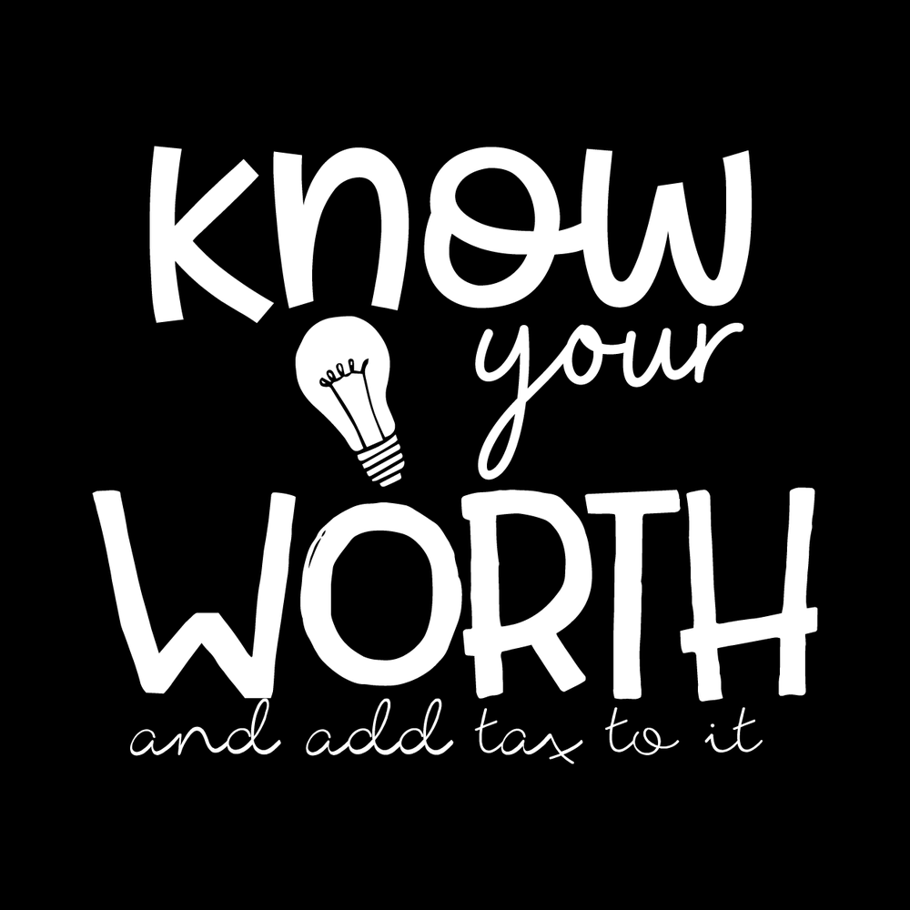 Know Your Worth Vinyl Decal Sticker