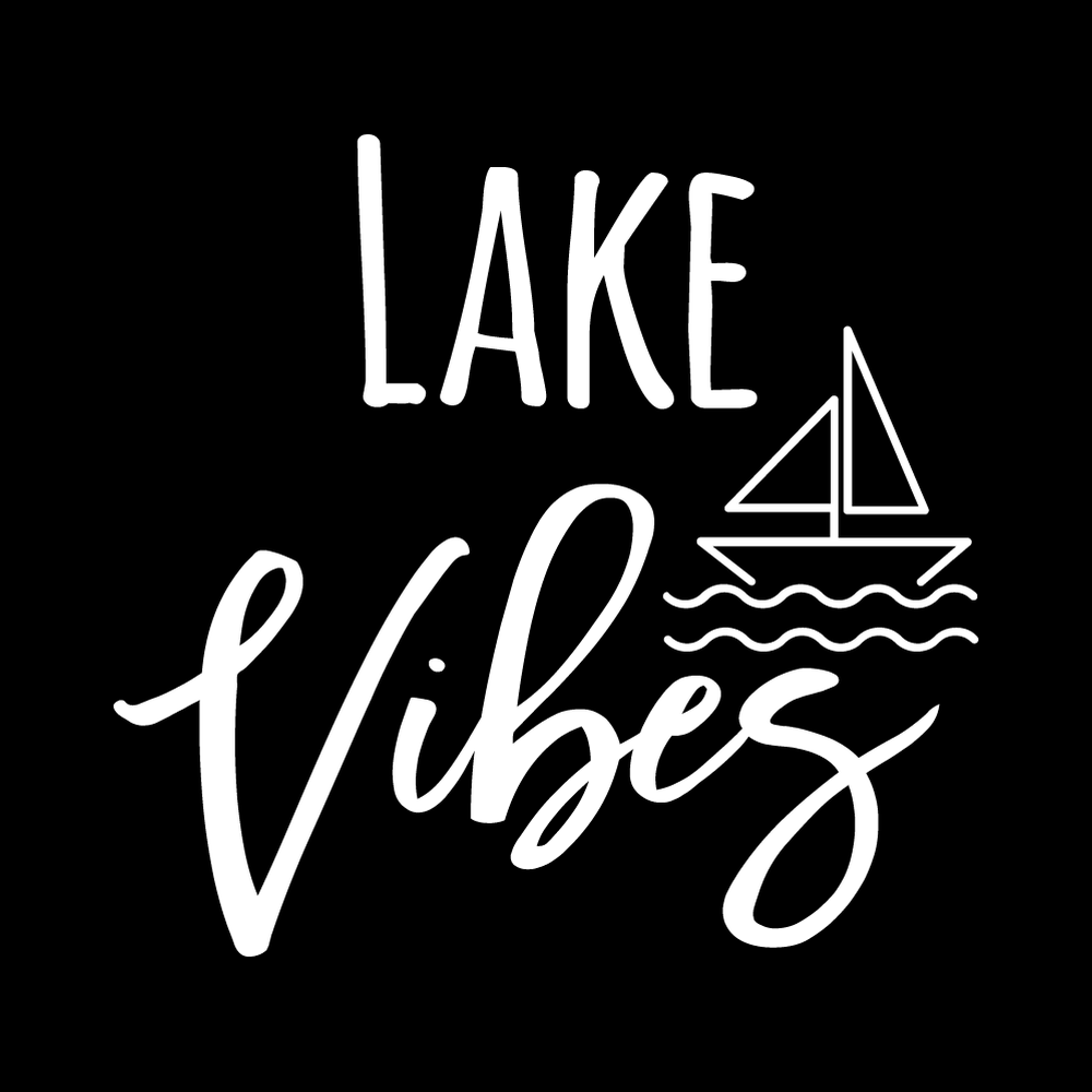 Lake Vibes Vinyl Decal Sticker