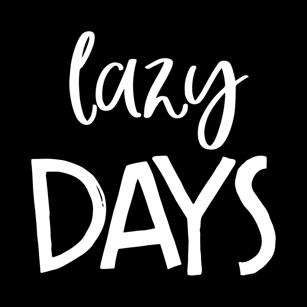 Lazy Days Vinyl Decal Sticker