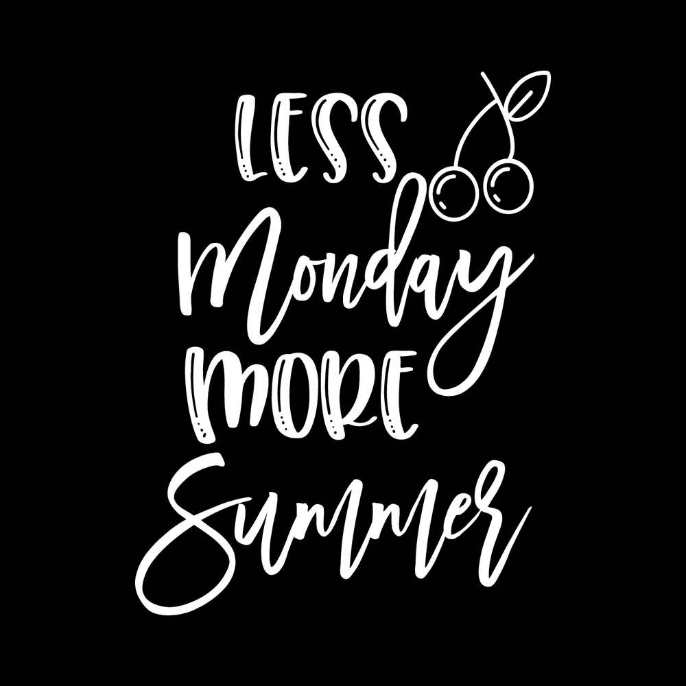 Less Monday More Summer Vinyl Decal Sticker