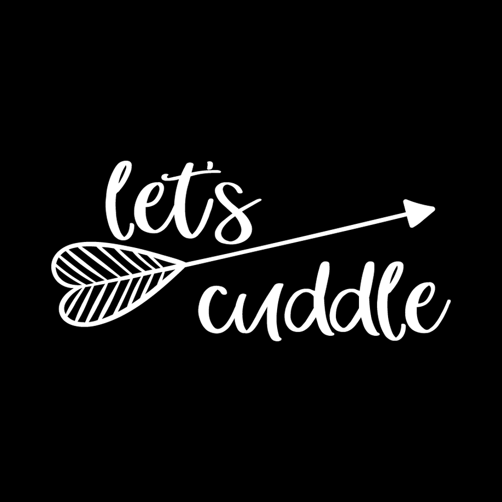 Lets Cuddle Vinyl Decal Sticker