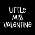 Little Miss Valentine Vinyl Decal Sticker